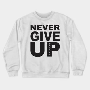 Mo Salah Never Give Up Black Crewneck Sweatshirt